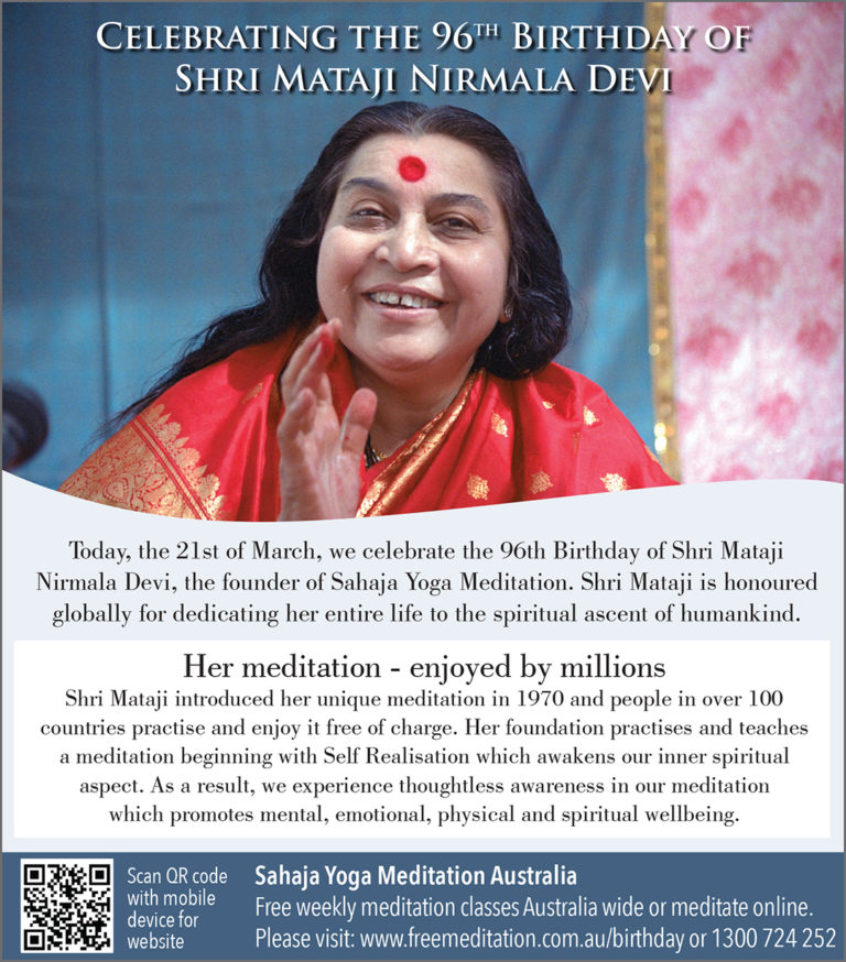 Shri Mataji’s Birthday | Light of Love – Sahaja Yoga Meditation Newsletter