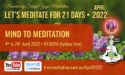 Let’s Meditate for 21 Days Course during April 2022